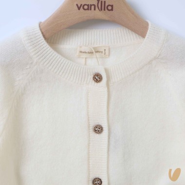 Cardigan lana e cashmere Neonato