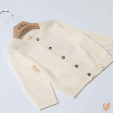 Cardigan lana e cashmere Neonato