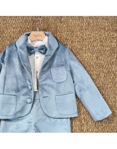 Completo elegante in velluto Bimbo 2/8 anni