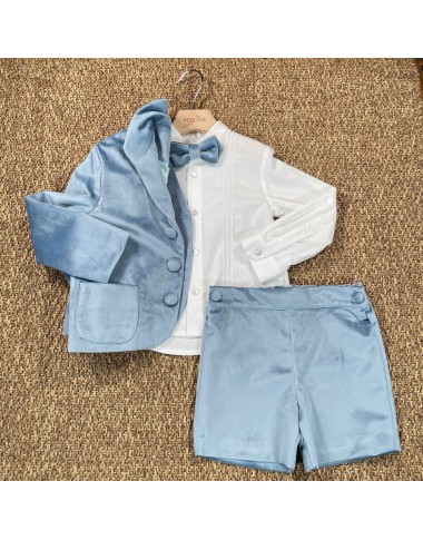 Completo elegante in velluto Bimbo 2/8 anni