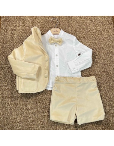 Completo elegante in velluto Bimbo 2/8 anni