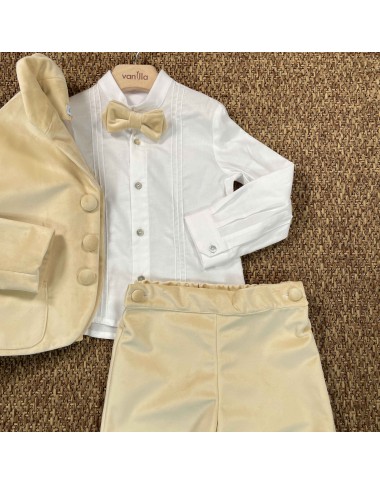 Completo elegante in velluto Bimbo 2/8 anni