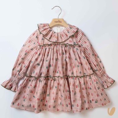 Abito stampa alberelli Bimba