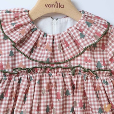 Abito stampa alberelli Bimba