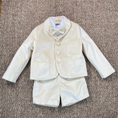 Completo elegante in velluto Bimbo 2/8 anni