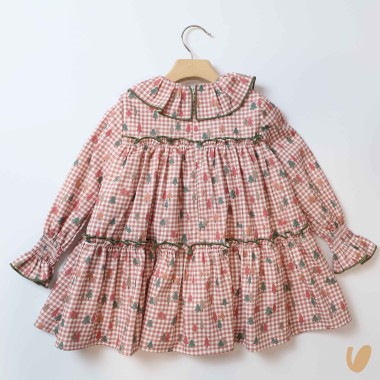 Abito stampa alberelli Bimba