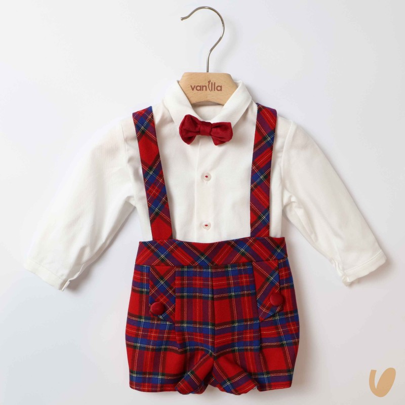 Completo tartan Neonato