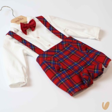 Completo tartan Neonato