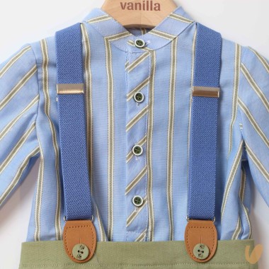 Completo con bretelle Neonato