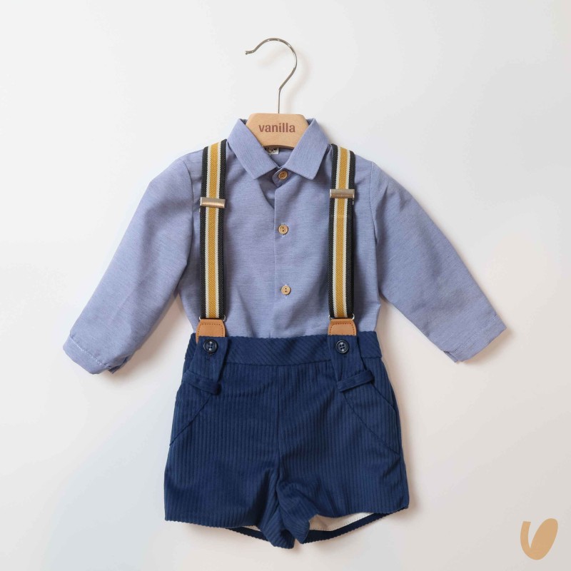 Completo con bretelle Neonato