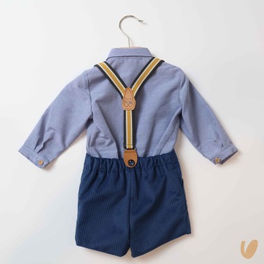 Completo con bretelle Neonato