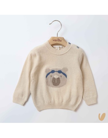 Maglioncino lana orsetto nuotatore Bimbo