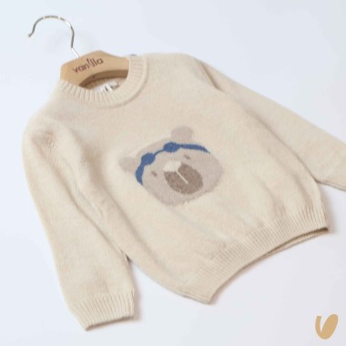 Maglioncino lana orsetto nuotatore Bimbo