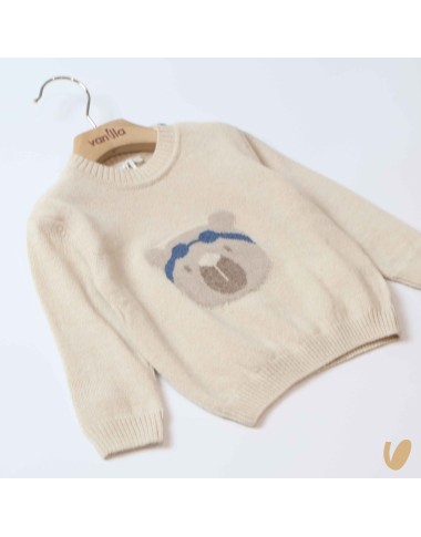 Swimmer bear wool sweater