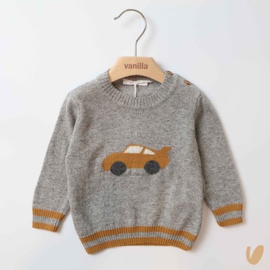 Maglioncino lana macchinina Cardigan e Maglia