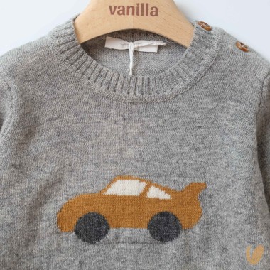 Maglioncino lana macchinina Cardigan e Maglia