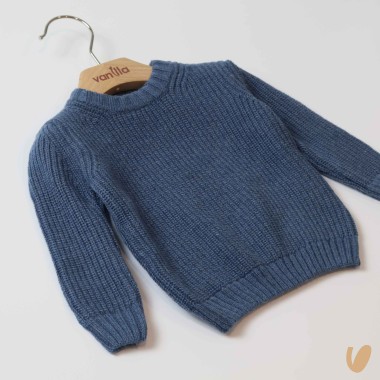 Maglioncino in lana a coste Cardigan e Maglia