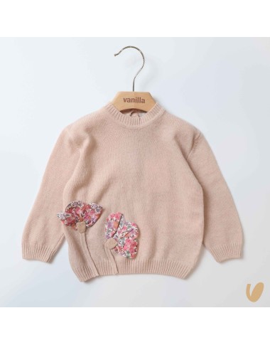 Maglioncino in lana fiori liberty Bimba