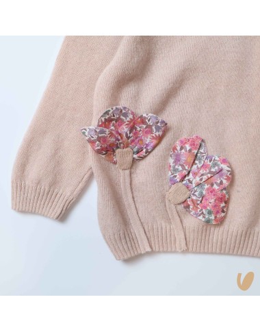 Maglioncino in lana fiori liberty Bimba