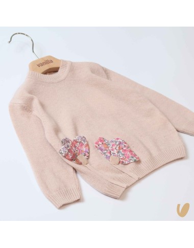 Maglioncino in lana fiori liberty Bimba