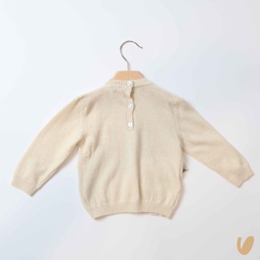 Maglioncino in lana fiori liberty Bimba