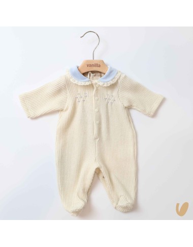 Tutina in maglia con ricamo a mano Tutina