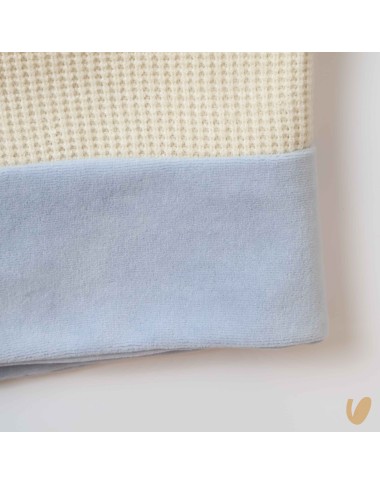 Knitted blanket with hand embroidery