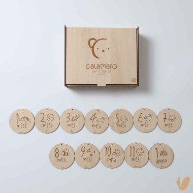 Scatola nascita cotone organico Completo e Pagliaccetto