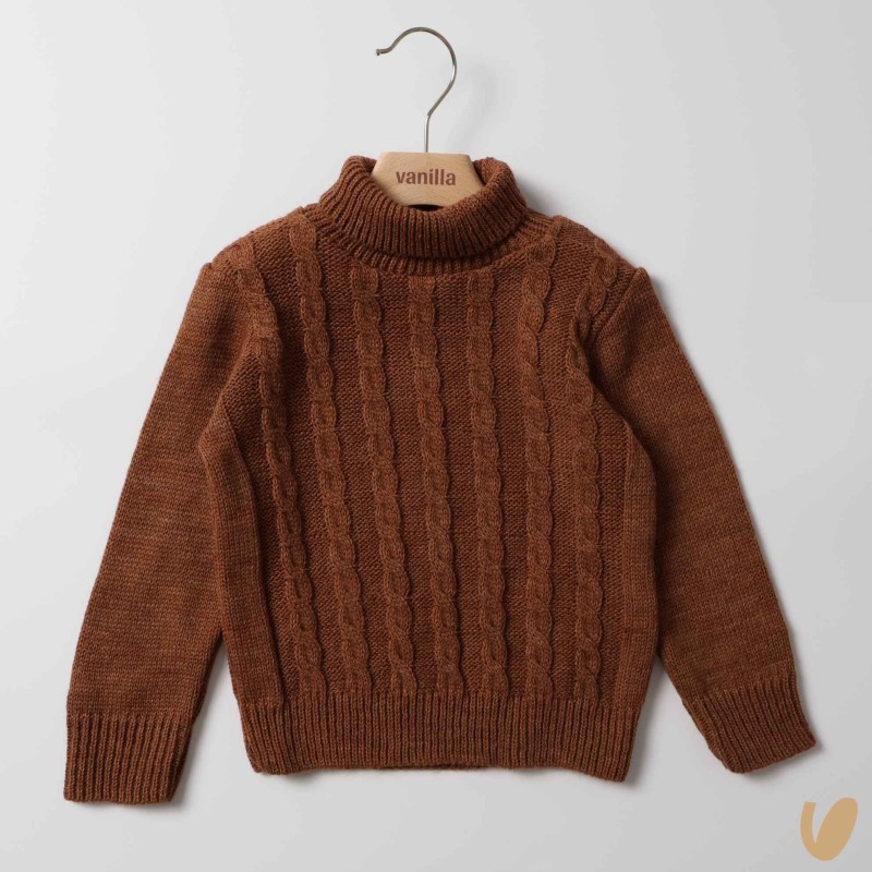 Dolcevita trecce Cardigan e Maglia