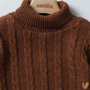 Dolcevita trecce Cardigan e Maglia