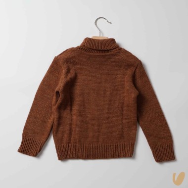 Dolcevita trecce Cardigan e Maglia