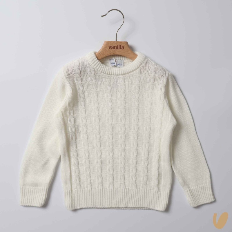 Maglioncino trecce Cardigan e Maglia