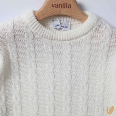 Maglioncino trecce Cardigan e Maglia