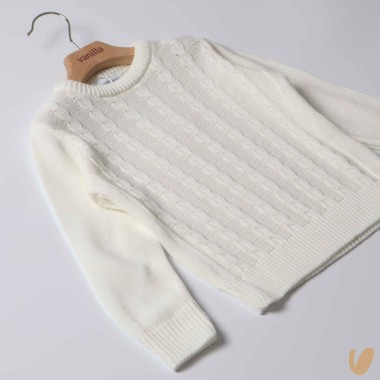Maglioncino trecce Cardigan e Maglia