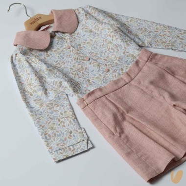 Completo camicia e short Bimba