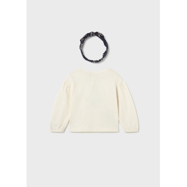 Shirt fiore e fascia Neonata