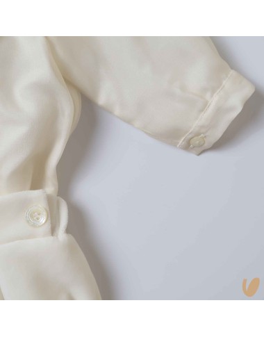 Completo elegante seta e velluto Battesimo