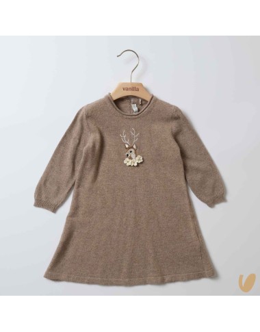 Wool dress and reindeer cashmere