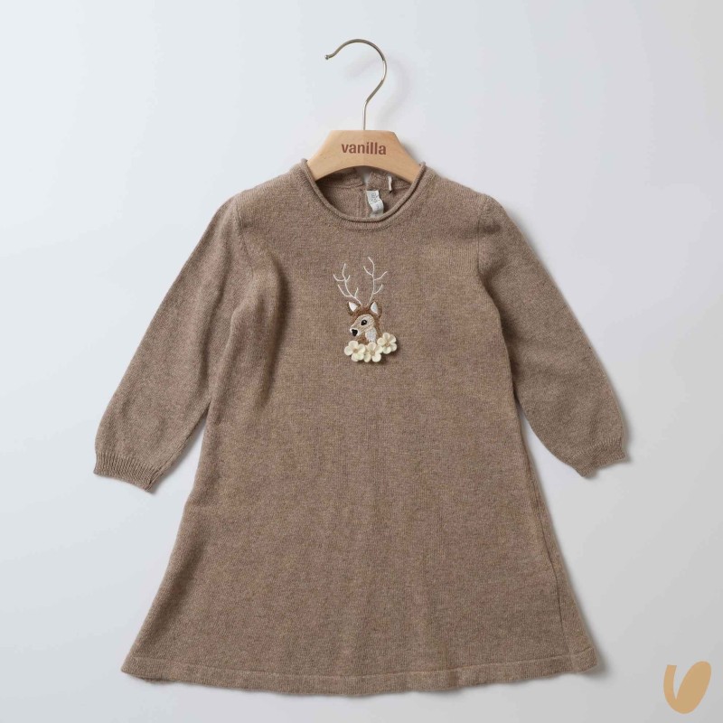 Abito in lana e cashmere renna Abito e Tute