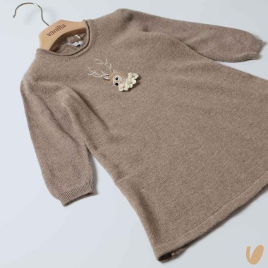 Abito in lana e cashmere renna Abito e Tute