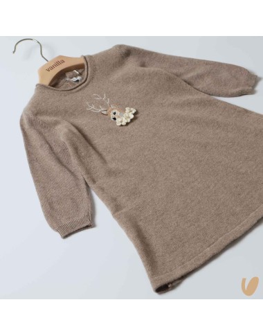 Wool dress and reindeer cashmere