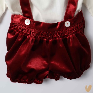 Completo camicia e salopette Neonato