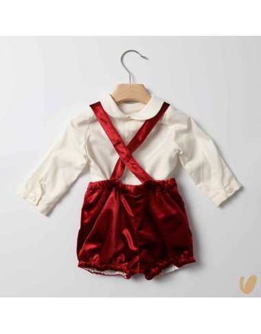 Completo camicia e salopette Neonato