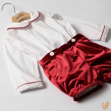 Completo camicia e bermuda Completo e Pagliaccetto