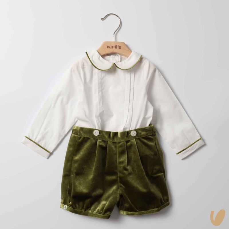 Completo camicia e bermuda Neonato