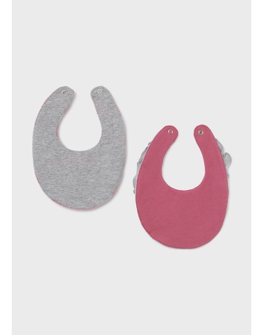 Set 2 bavaglini fiori Bavetta e Mussole