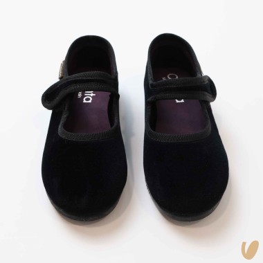 Ballerina in velluto Scarpe