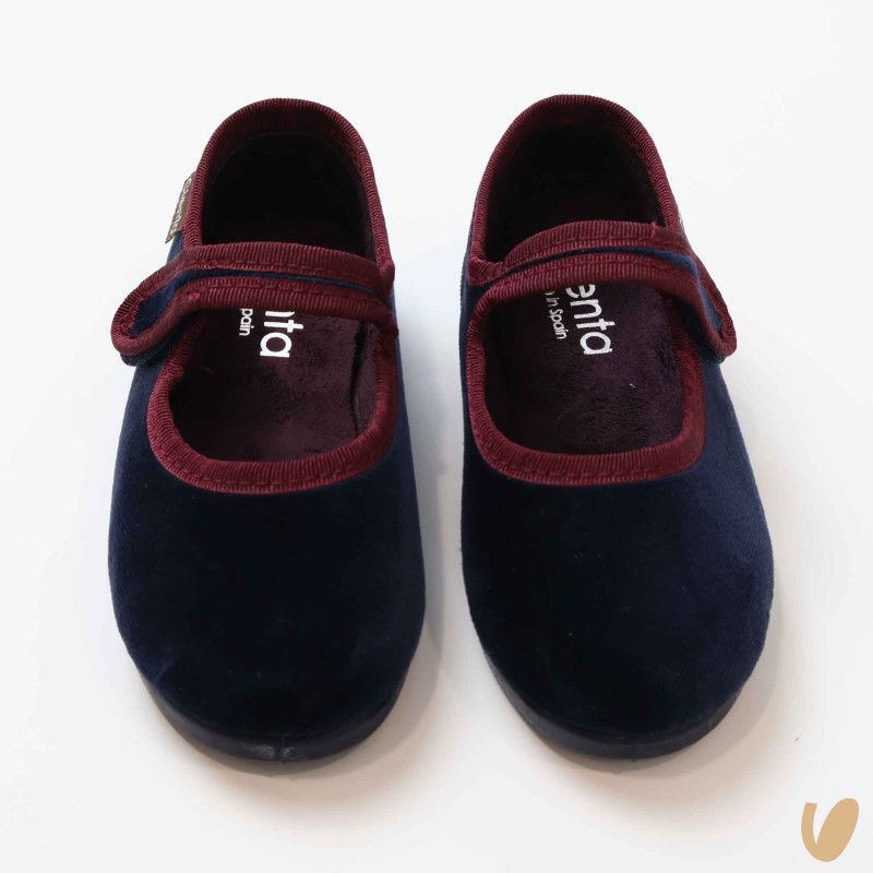 Ballerina in velluto Scarpe