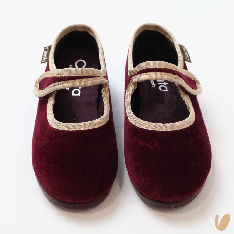 Ballerina in velluto Scarpe