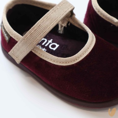 Ballerina in velluto Scarpe